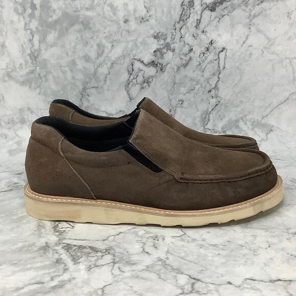 SAS Size 10 W Trail Brown Hangout Leather Loafers Shoes Slip On BR3-11 - Picture 3 of 9